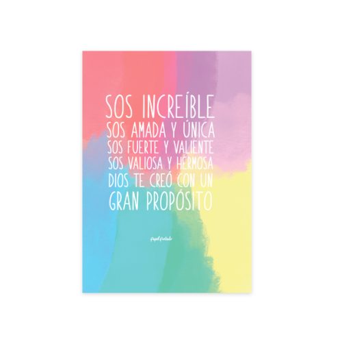 Tarjeta Sos increíble