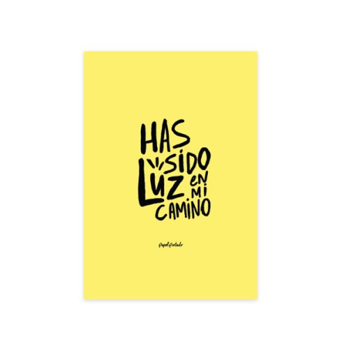 Tarjeta Has sido luz