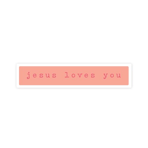 Sticker Jesus Loves you