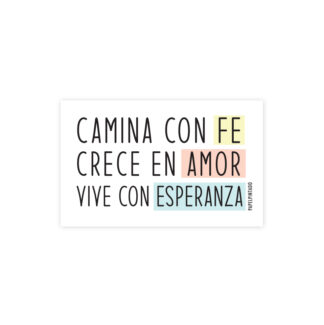 STICKER CAMINA CON FE