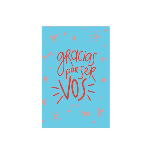 Tarjeta Gracias por ser vos