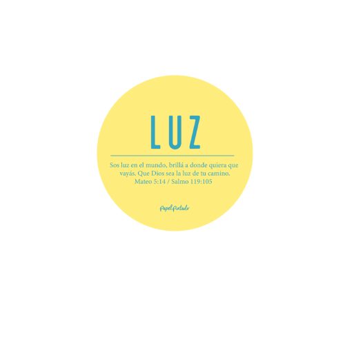 Sticker Luz (texto)