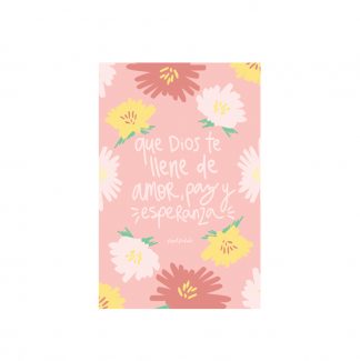 Tarjeta Que Dios te llene de amor, paz y esperanza