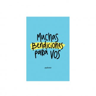 Tarjeta Muchas bendiciones para vos