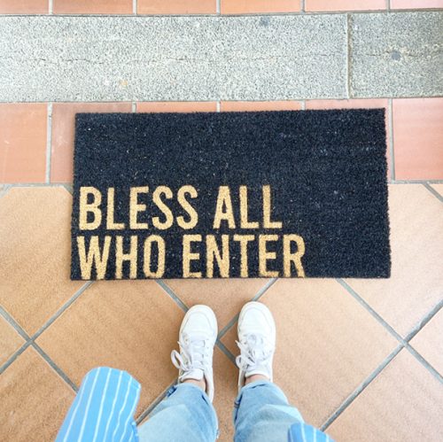 Alfombra Bless all who enter