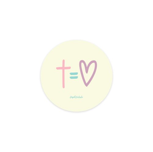 Sticker Cruz=Amor