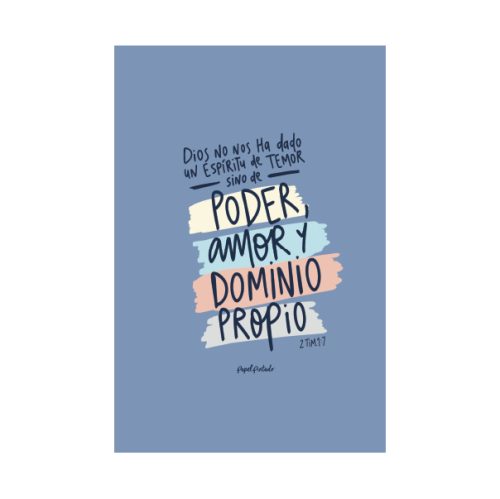 Tarjeta Poder, amor, dominio propio