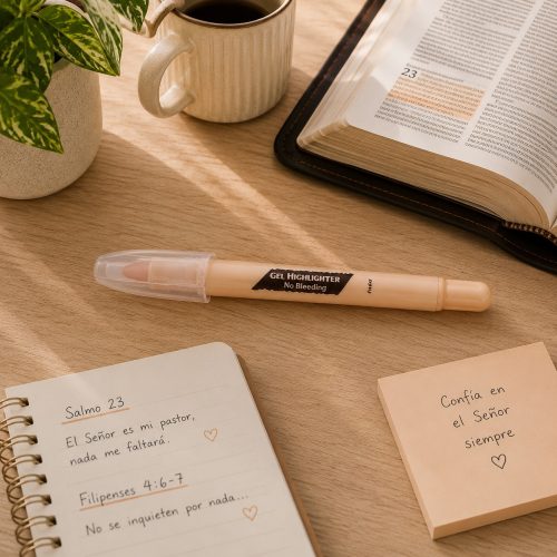 Marcador para Biblia, crema