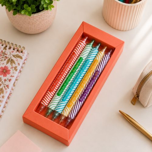 Juego lapiceros con versículos, Sunset