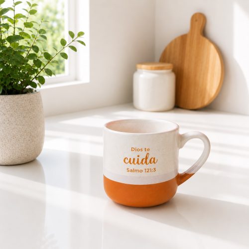 Taza, “Dios te cuida”