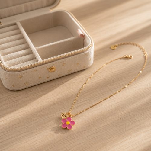 Collar “BFF” rosado