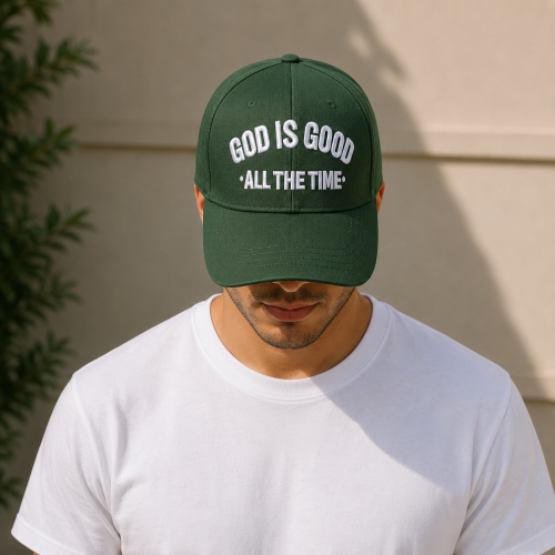 Gorra, God is good all the time, verde