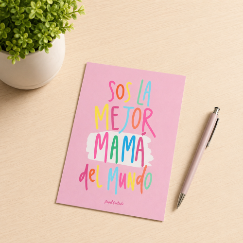Tarjeta Sos la mejor mamá