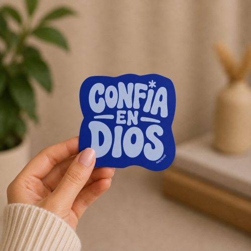 Sticker, “Confía en Dios”