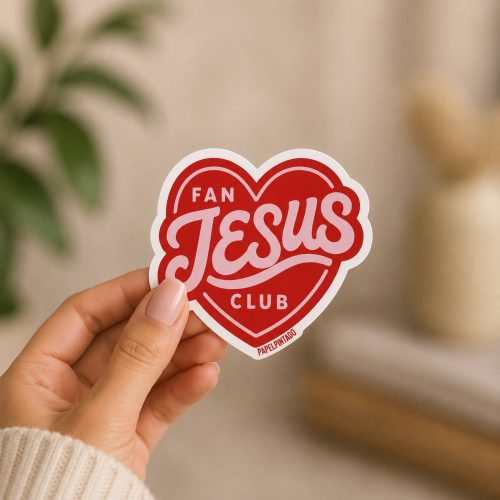 Sticker, “Jesus fan club”
