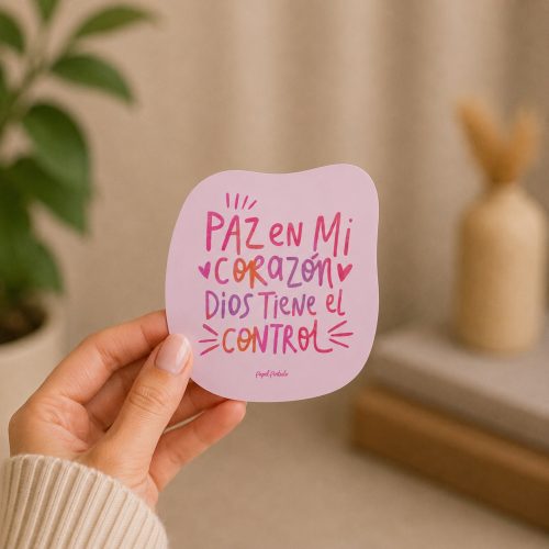 Sticker, “Paz en mi corazón”